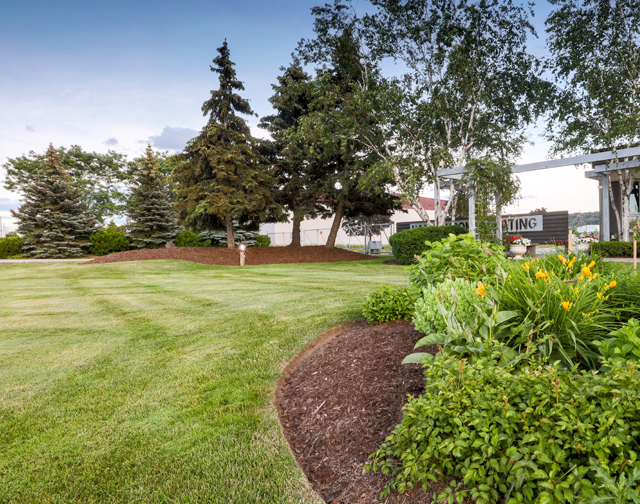 Refined image lawn and landscape, softscapes, snow & ice, lawn cutting & maintenance, residential & commercial lawn care, dunnville, ON